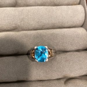 Sterling Silver and 14k Gold Ring